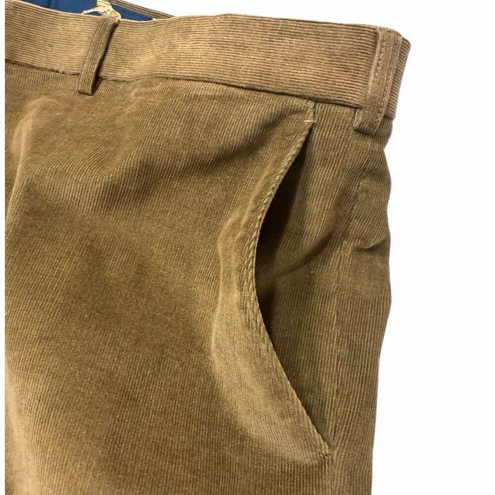 Lauren Ralph Lauren Corduroy Straight Leg Pants Textured Classic 40x32 Brown - Picture 9 of 10